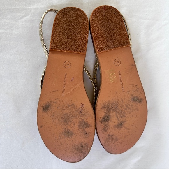 Ancient Greek Sandals Yianna Size 41 in Gold - Picture 8 of 8